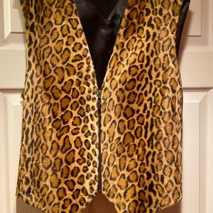 Animal print vest